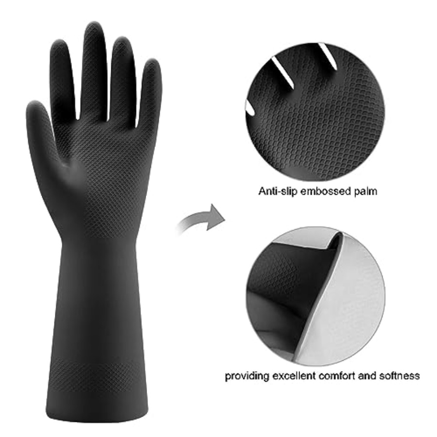 4 Pairs Rubber Kitchen Dishwas - Dish Glove Rubber review and price