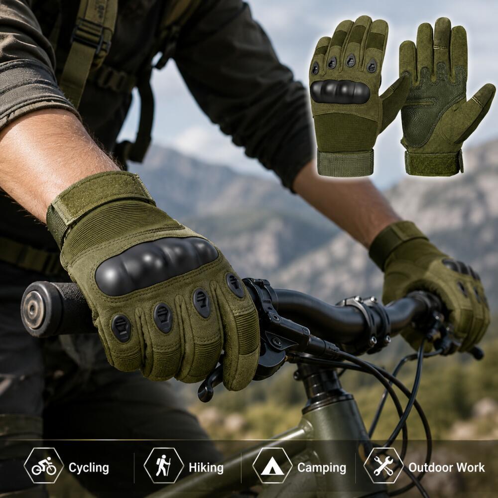 Full Finger Tactical Gloves wi - Motorcycle Glove Knuckle review and price