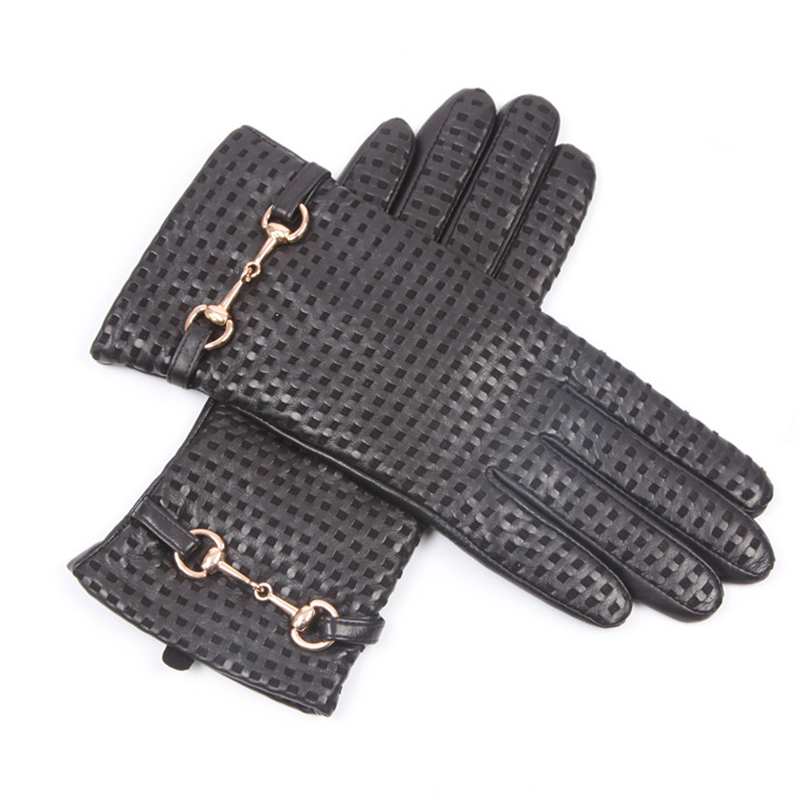 Autumn Winter Real Leather Glo - Wool Glove Lined review and price