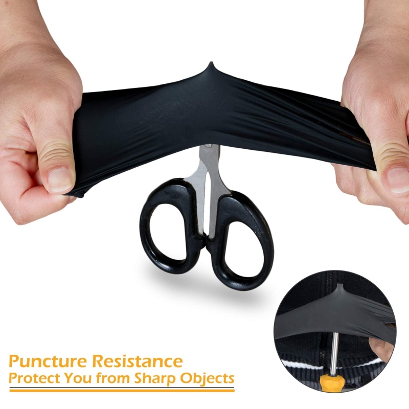 100PCS Black Nitrile Gloves Di - Nitrile Mechanic Glove review and price