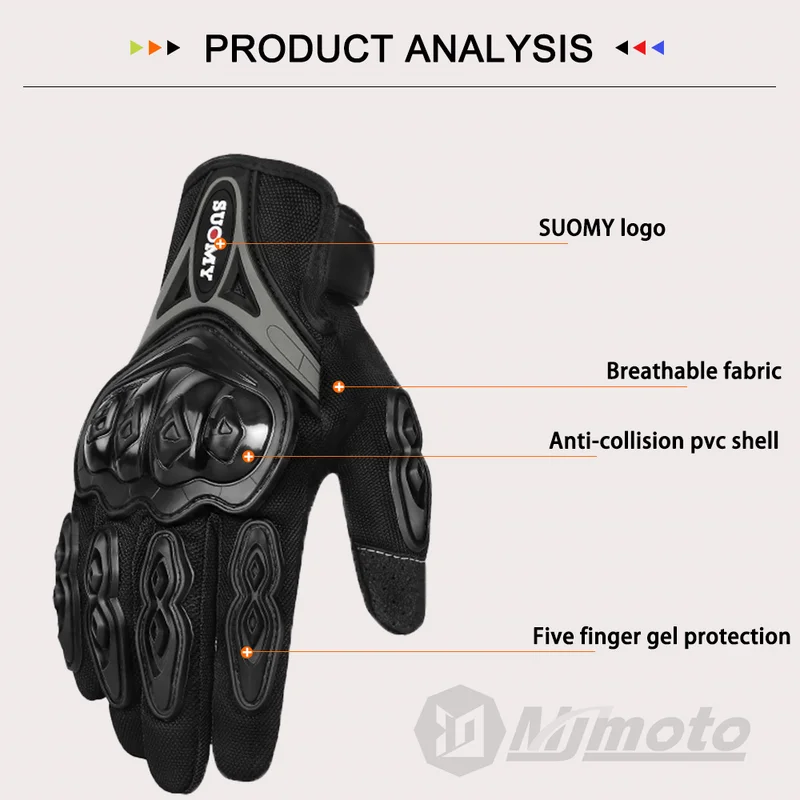 SUOMY Summer Touchscreen Motor - Motorcycle Glove Knuckle review and price