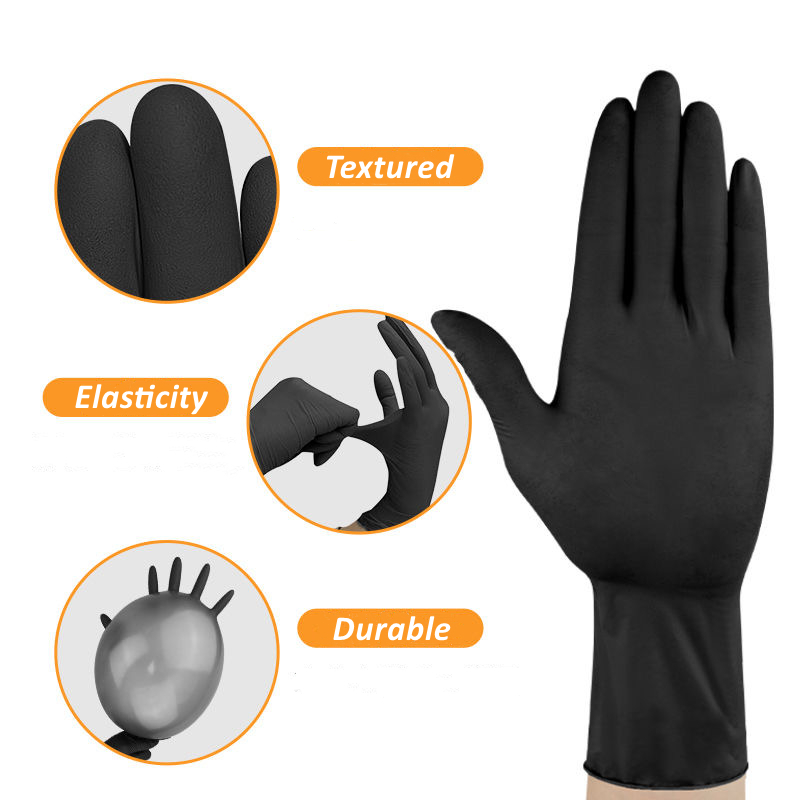 20/50/100PCS Black Nitrile Glo - Nitrile Mechanic Glove review and price