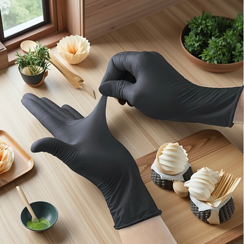 10/50/100PCS Black Disposable  - Nitrile Mechanic Glove review and price